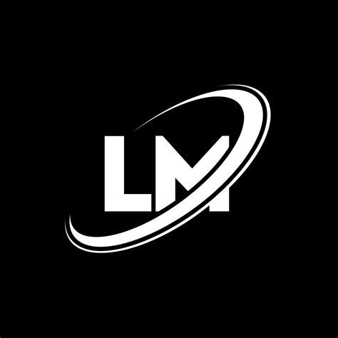 Diseño del logotipo de la letra lm lm letra inicial lm círculo