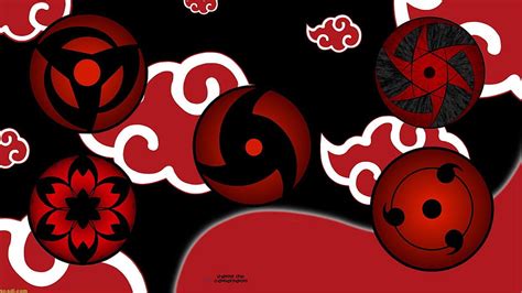 Akatsuki Naruto Red Cloud Hd Wallpaper Pxfuel