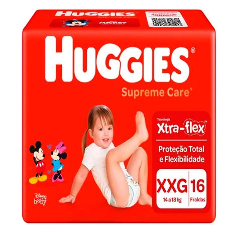 Fralda Huggies Supreme Care Jumbo Tamanho Xxg