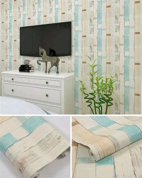 Jual Grosir Murah Wallpaper Sticker Dinding Motif Kayu Minimalis