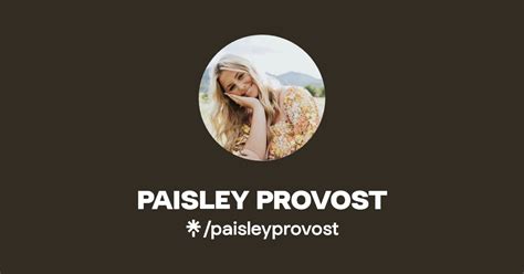 PAISLEY PROVOST Instagram TikTok Linktree