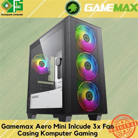 Jual Yang Dicari Casing PC GAMEMAX CASING AERO MINI BLACK 3 FAN