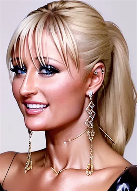 Dopamine Girl Paris Hilton Hyperrealistic K Highest Resolution