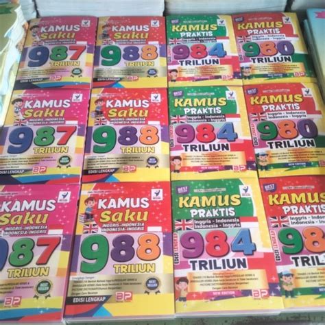 Jual Kamus Lengkap Bahasa Inggris Buku Kamus Saku Kertas Warna