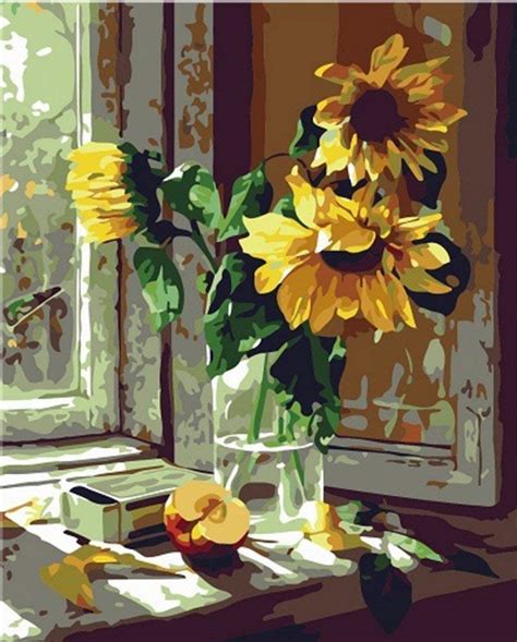 Sunflower Painting Images at PaintingValley.com | Explore collection of ...