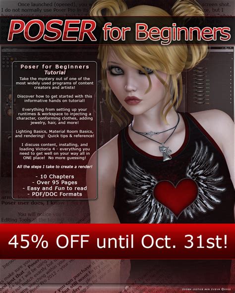 Poser for Beginners SALE by cosmosue on DeviantArt