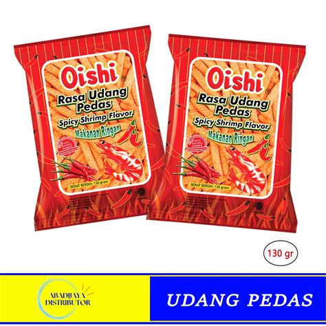 Jual Oishi Snack Rasa Udang Pedas Spicy Shrim Flavour 60gr Shopee