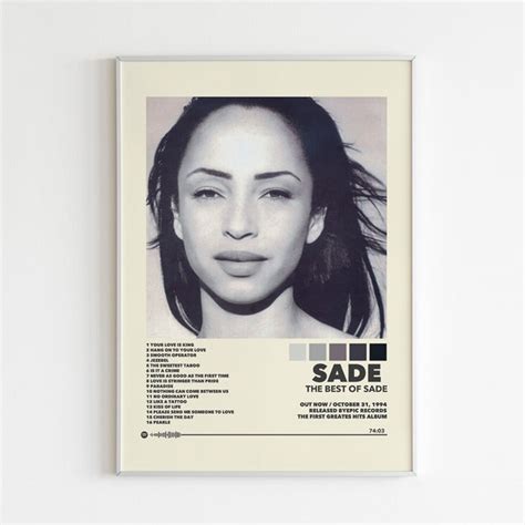 Sade Album Cover Print Etsy