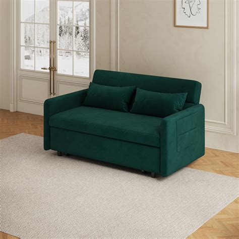 Amazon Eafurn In Convertible Loveseat Sofa With Pull Out