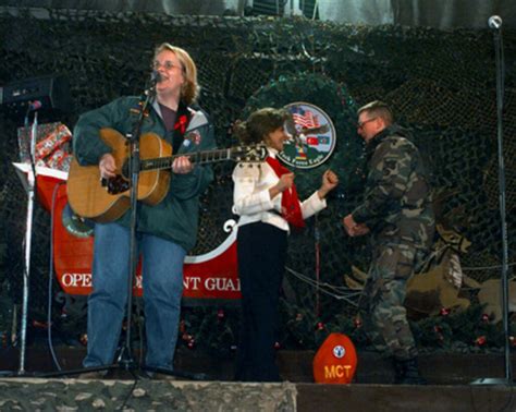 Country Music Star Mary Chapin Carpenter Performs For Task Force Eagle