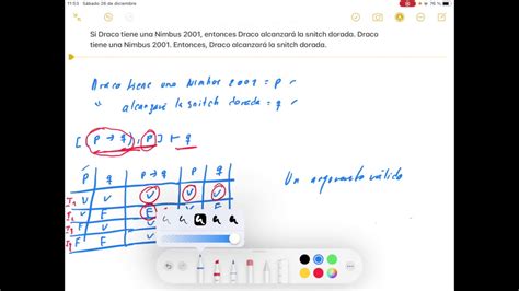 Determinaci N De Validez De Argumentos Con Tablas De Verdad Youtube