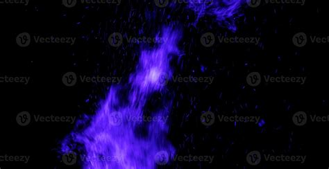 blue Fire flames on a black background. 18773980 Stock Photo at Vecteezy