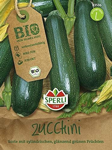 Zucchinisamen Bio Zucchini Gr N Bio Saatgut Von Sperli Samen Amazon