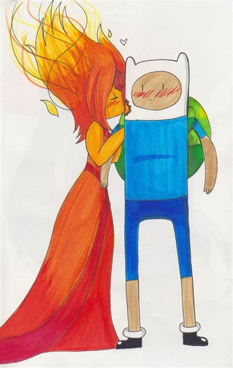 Flame Princess Kisses Finn By Hope30789 On Deviantart