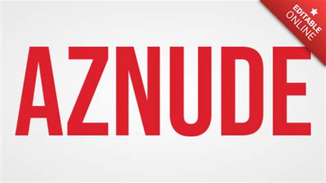 Aznude Netflix Text Effect Generator