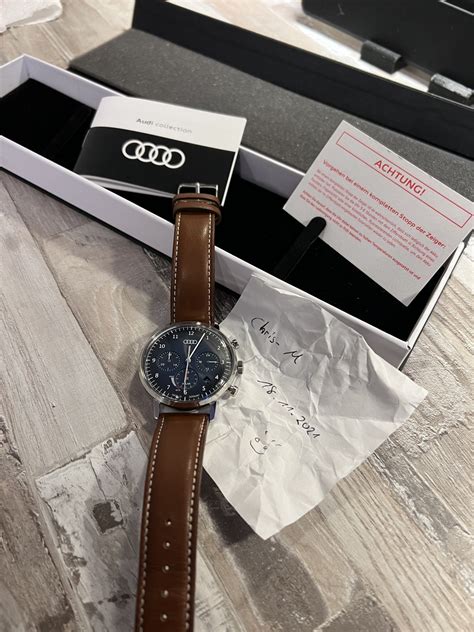 Erledigt Audi Chronograph Solar Mm Blau Braun