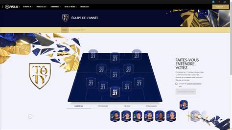 EA TOTY FIFA 21 comment voter pour l Équipe de l année Breakflip