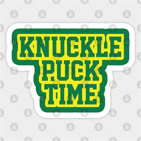 Knuckle Puck Time - Mighty Ducks - Sticker | TeePublic