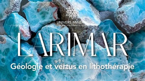 Larimar - Histoire, géologie et vertus en lithothérapie - YouTube