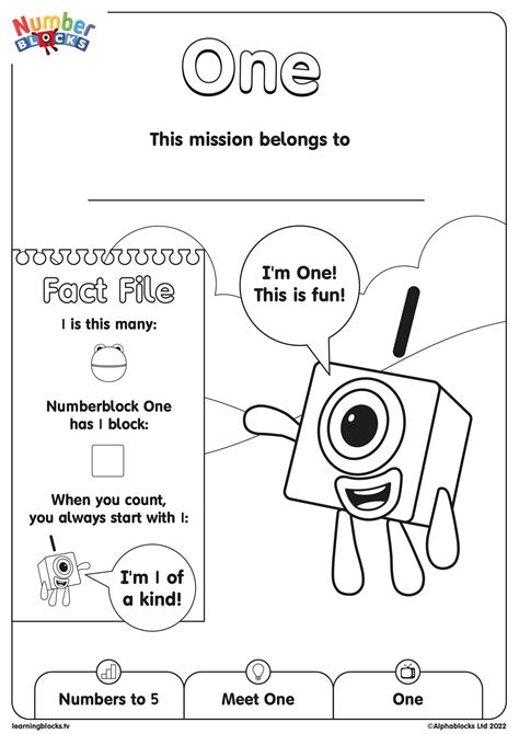 Numberblocks | Episodes | One