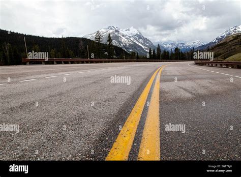 Beartooth Highway On A Section Of U S Route 212 In Montana And Wyoming