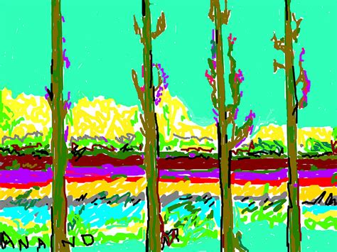 Four Trees Digital Art By Anand Swaroop Manchiraju Fine Art America