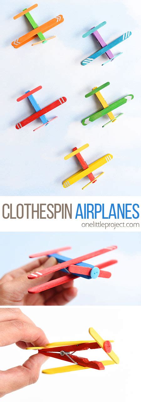 Clothespin Airplanes Airplanes From Popsicle Sticks And Clothespins