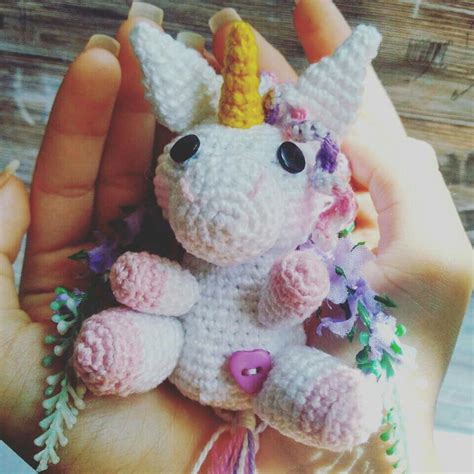 Receitas em pdf Chaveiro de Unicórnio Amigurumi Elo7