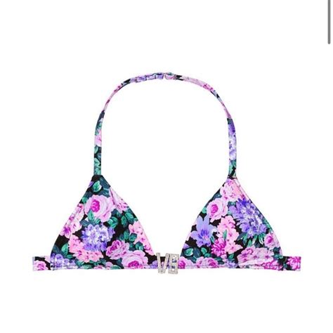 Victoria S Secret Swim Nwt Victorias Secret Swim Vs Shine Hardware Halter Bikini Top Xs