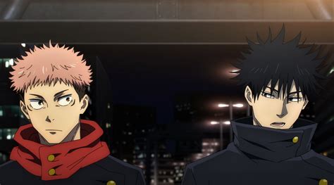 Wallpaper Jujutsu Kaisen Megumi Fushiguro Yuji Itadori Hoods Pink