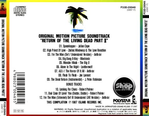 Return Of The Living Dead II (Original Soundtrack (EXPANDED EDITION ...