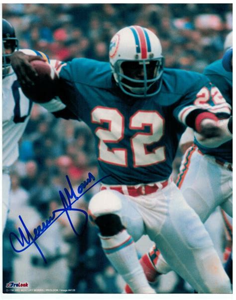 Mercury Morris Miami Dolphins Autographed 8x10 Photo PSM - Powers Sports Memorabilia