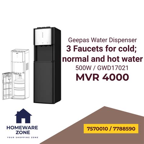 Geepas Bottom Load Water Dispenser With Faucets For Cold Normal Hot