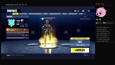 Erster Livestream Izz Da Fortnite Battle Royale Youtube