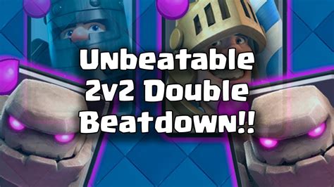 V Unbeatable Double Golem Double Prince Clash Royale By Trash