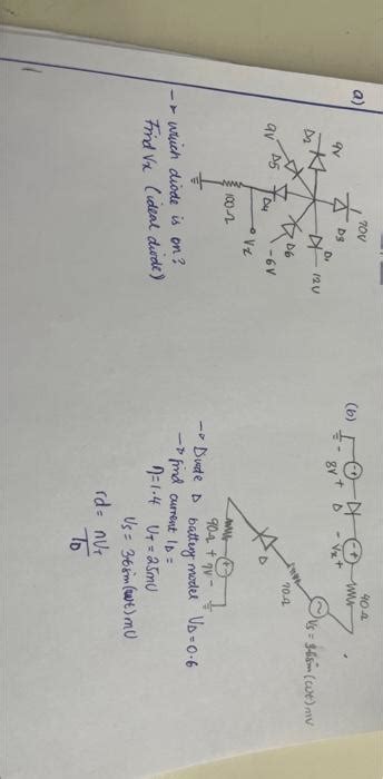 Solved Wrich Diode Is On Find Vx Ideal Diode Wrich Diode Chegg