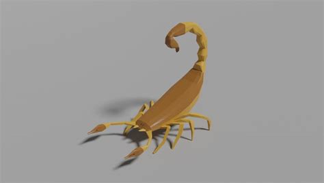 3D Low Poly Scorpion Model TurboSquid 1777233