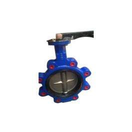 Cast Iron Lug Type Butterfly Valve Lever Operated Flanges Mesco