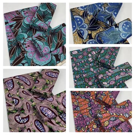 2023 Tessuto Africano Glitter Vera Cera Originale Batik New Grand Pagne