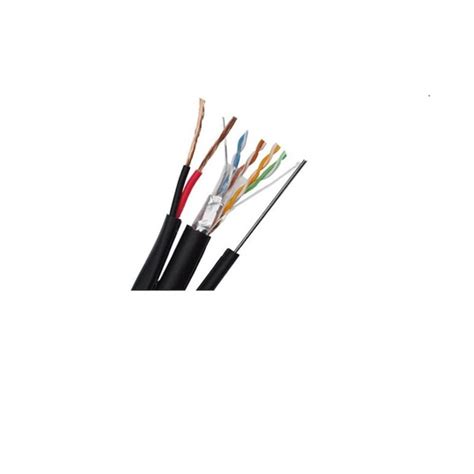 Cablu FTP 0 45mm CAT 5E Cu Sufa 1mm Si Alimentare 2x0 75 Mm CCA