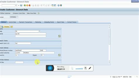 How To Create Customer Master In Sap Sd Simple Way Youtube