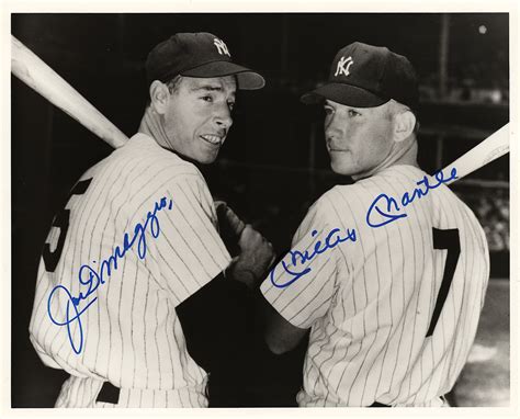 Mickey Mantle And Joe DiMaggio Signed Photograph RR Auction