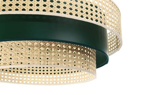 Rattanowa Lampa Wisz Ca Boho Bali Zielona Design Town