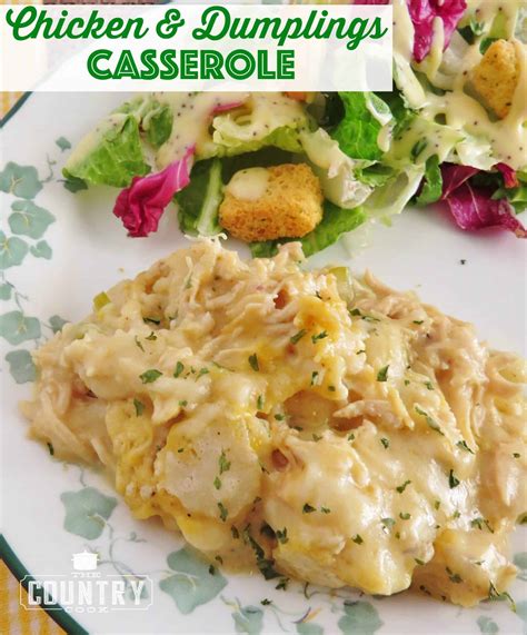 Chicken and Dumplings Casserole - The Country Cook