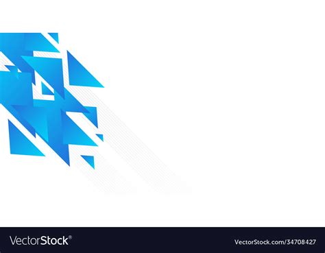 Abstract minimal blue background with geometric Vector Image