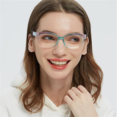 Rainbow Cat Eye Multicolor Full Frame Tr90 Eyeglasses Glassesshop