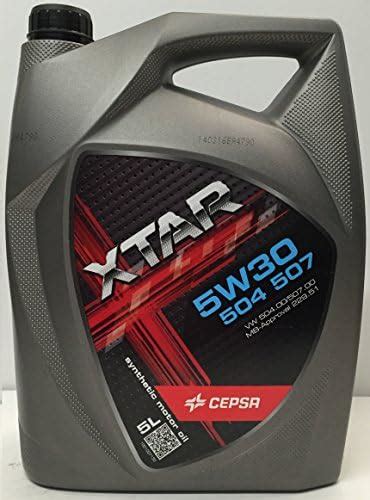 CEPSA 513943077 Xtar 5W30 504 507 Lubricante Sintético para Vehículos