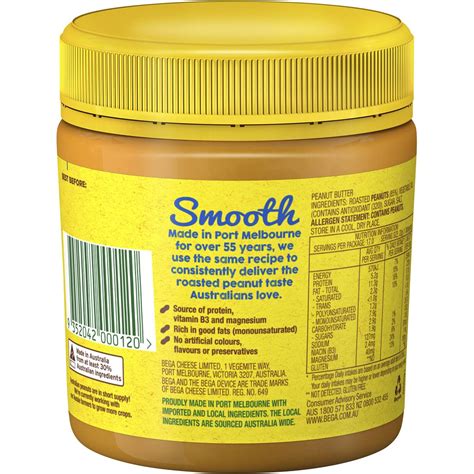 Bega Peanut Butter Smooth 375g Woolworths