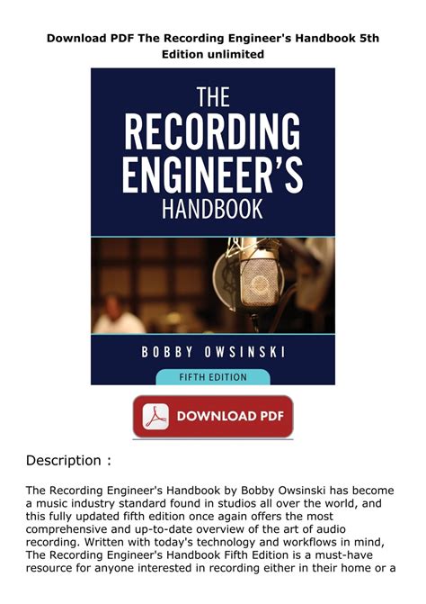 Recording Engineers Handbook