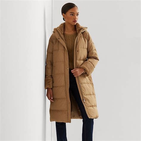 Lauren Ralph Lauren Ralph Lauren Faux-Fur-Trim Hooded Down Coat - ShopStyle